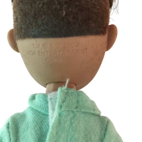 Vintage MGA Bratz Boyz Dylan Doll Blue Shirt Khaki Shorts Sandals Shoes 2001 - Picture 5 of 6